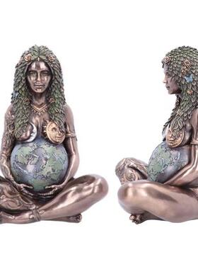 地球母亲雕像树脂摆件 Millyear盖亚 工艺品地球母亲盖亚女神摆件