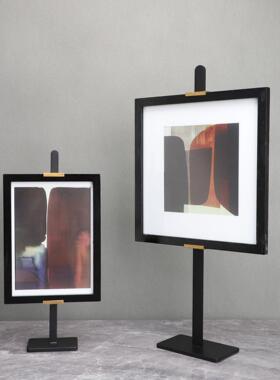 北欧金属画架样板房售楼部卧室书房客厅餐厅电视柜桌面家居摆件