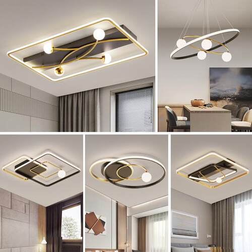 客厅灯吸顶灯现代简约led灯具家用卧室灯2021年新款北欧全屋套餐