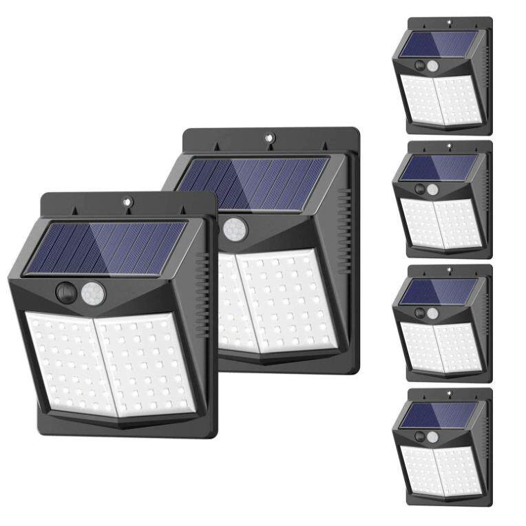 50LED70LED90LED太阳能壁灯庭院人体感应灯投光灯路灯led灯新款