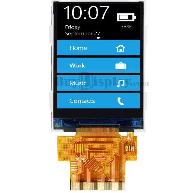 2.4寸TFT LCD彩色液晶显示模块/240x320点阵彩屏模组/并串口