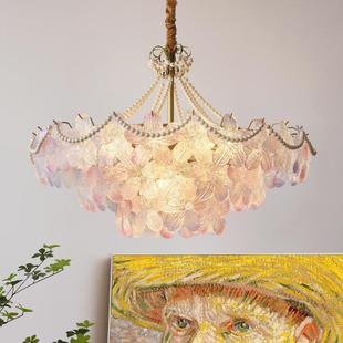 法式 灯 吊灯客厅灯创意五叶草球灯温馨大气简约现代花瓣样板房新款