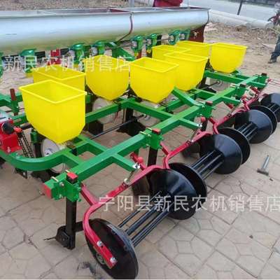 三垄六行花生播种机花生垄上种植机起垄播种施肥精播机有现货