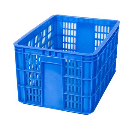 乔丰加厚周转箩筐塑料筐长方形大号蔬菜衣服快递镂空箩筐胶框