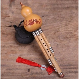 超七孔葫芦丝 初学 降B调C调 儿童 演奏楠竹九孔 成人 九孔葫芦丝