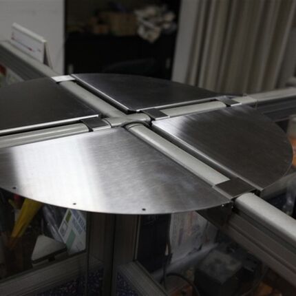 创意屏风厚不锈钢扇形搁板/组合收纳挂架/花盆/厨房/鱼缸搁架