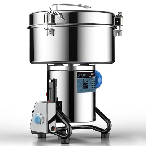 运邦4500克中药材粉碎机商用磨粉机大型三七超细研磨五谷打粉机