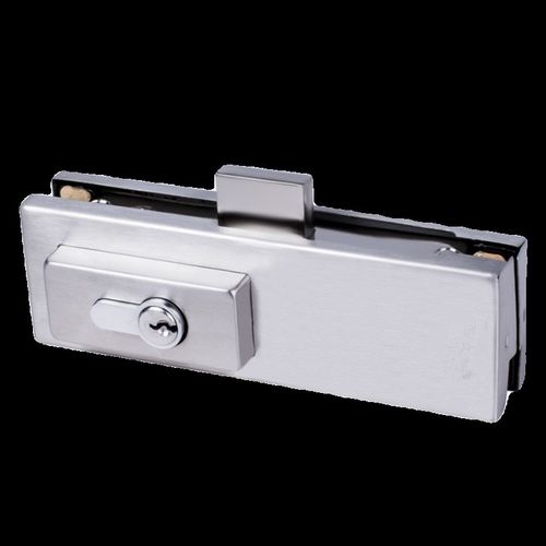 玻璃门地锁商铺大门无框门办公室门夹钢化门地插销锁地弹簧门锁夹