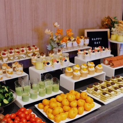 亚克力甜品台展示架四件套自助餐茶歇摆件冷餐会冷餐台