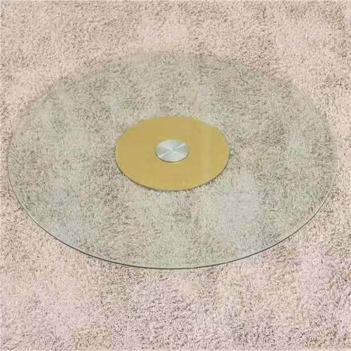 酒店圆桌餐桌转盘饭店旋转台圆盘家用饭桌子防爆玻璃转盘