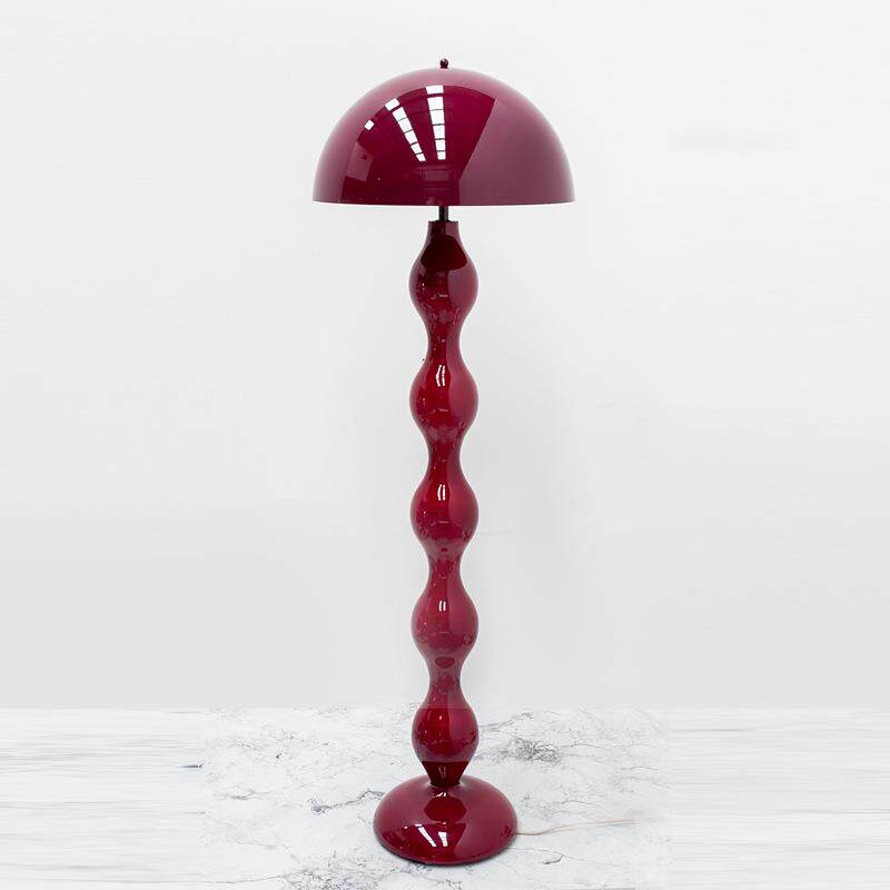 中古风蘑菇落地灯北欧简约奶油风客厅沙发旁展厅设计师款摆件灯具