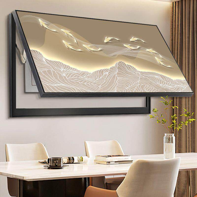 九鱼图大尺寸电表箱装饰画免打孔电闸配电箱遮挡总开关盒大幅挂画,鲜花速递/花卉仿真/绿植园艺,割草机/草坪机,淘宝优惠券,粉丝福利购,淘宝优惠卷