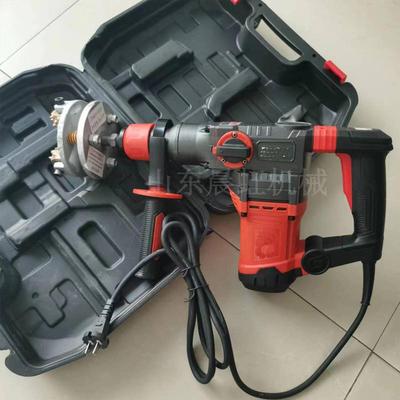 电动三头凿毛机 多功能凿毛机 手持地面拉毛机