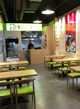 铁艺牛角椅饭店餐饮主题餐厅小吃面馆烧烤奶茶甜品店快餐桌椅组合