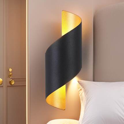 led户外螺旋双头壁灯外墙上下发光室外防水庭院洗墙灯阳台墙壁灯1