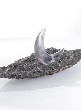 梵茜新中式创意小船摆件样酒店展厅板房客厅中式小舟软装高档摆件