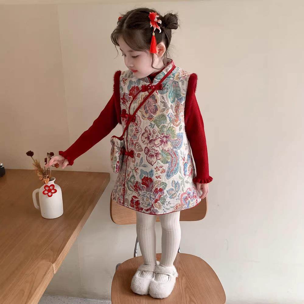 2026新款萌糖糖女童拜年服冬季儿童洋气冬装中国风宝宝旗袍裙,童装/婴儿装/亲子装,儿童运动套装,淘宝优惠券,粉丝福利购,淘宝优惠卷