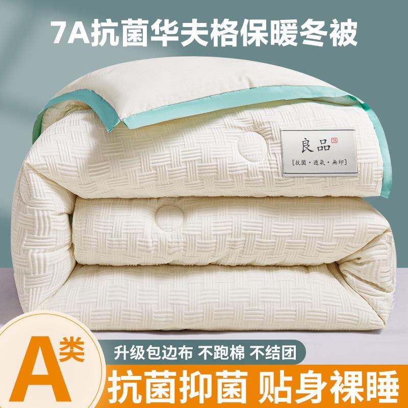 A类抗菌华夫格冬被加厚保暖被芯单人春秋被子双人秋冬被