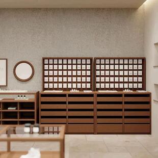 落地式饰品展示柜中岛展示台服装店女装店首饰珠宝流水台文创摆台