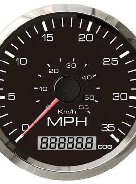 85mm指针GPS速度表方位表35 60 80MPH 55 90 130km/h改装车船通用