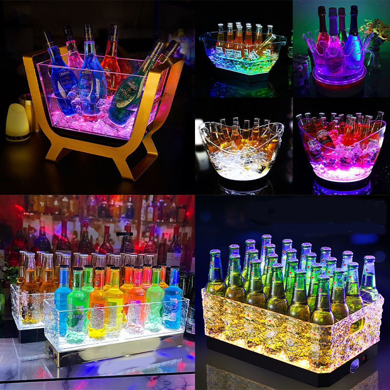 亚克力香槟桶酒LED冰粒桶ktv啤酒框啤酒桶吧发光冰桶声控元宝冰桶,商业/办公家具,灯箱布/软膜天花,淘宝优惠券,粉丝福利购,淘宝优惠卷