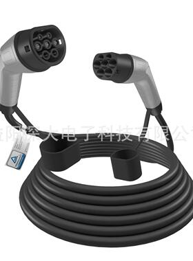 250V/480V单/三相新能源汽车欧标Type2双头充电枪直流快充耐磨