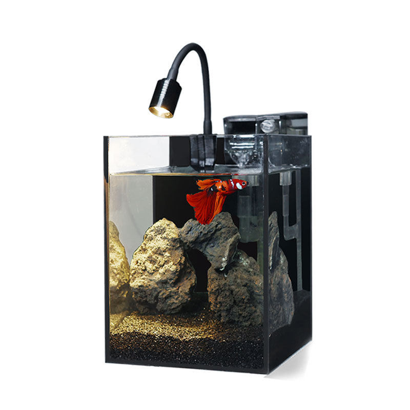暗黑风鱼缸套餐全套高级感桌面小型创意黑背玻璃斗鱼桌面超白鱼缸,宠物/宠物食品及用品,桌面缸,淘宝优惠券,粉丝福利购,淘宝优惠卷
