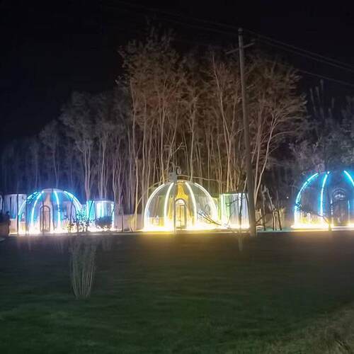 网红营地球形帐篷透明泡泡屋星空房民宿餐饮户外活动展览酒店帐篷