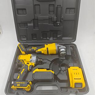 跨境热销厂家直销DW125角磨机扳手电动螺丝刀电动工具套装锂电套