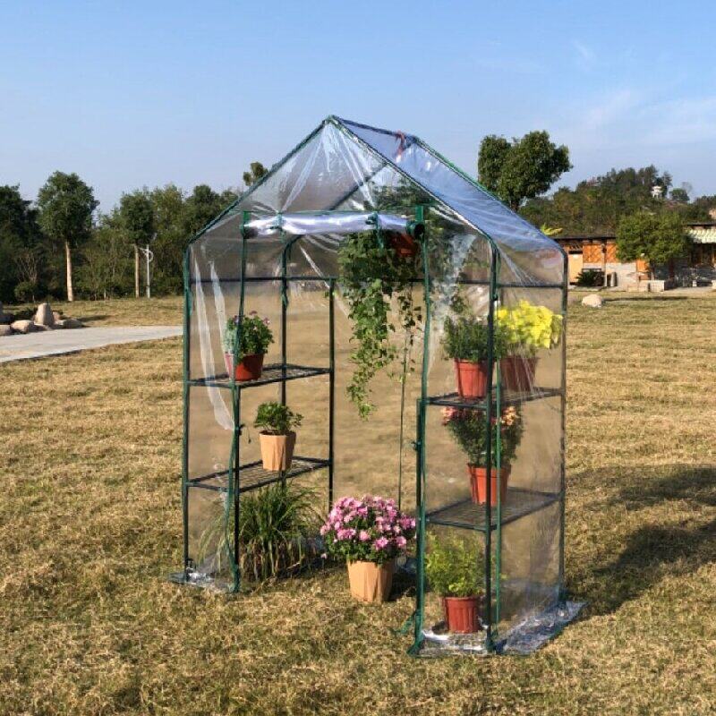 走入式暖房多肉植物暖房阳台温室花架