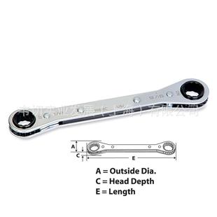 英制 12角梅花 尺寸:3/8-7/16 棘轮扳手 R1214C