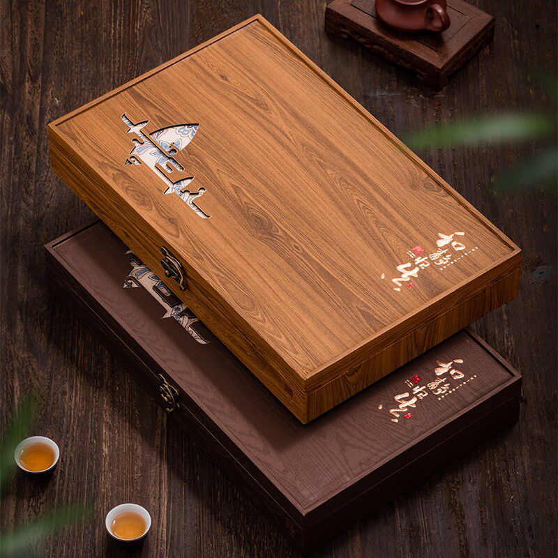 高档普洱茶包装盒200克357克双饼包装盒福鼎白茶双饼空礼盒送茶针