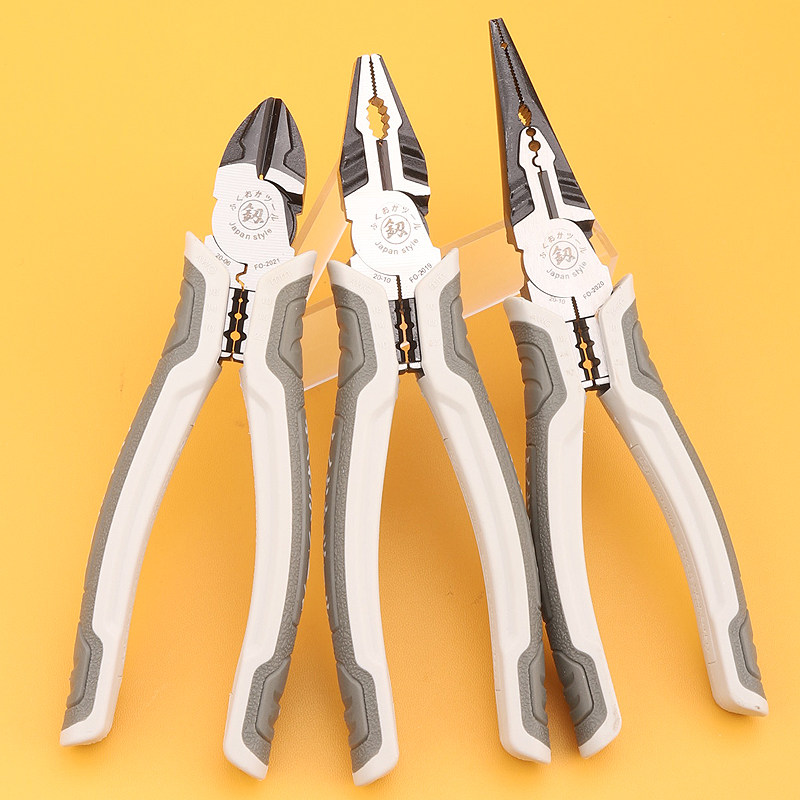 钳子老虎钳大全多功能家用工业级剥线福冈五金工具剪线电工钢丝钳