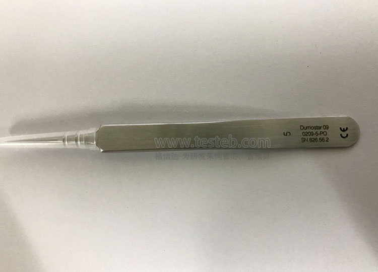 瑞士Dumont 0209-5-PO镊子0.01x0.05mm超细尖头细胞夹 高硬度