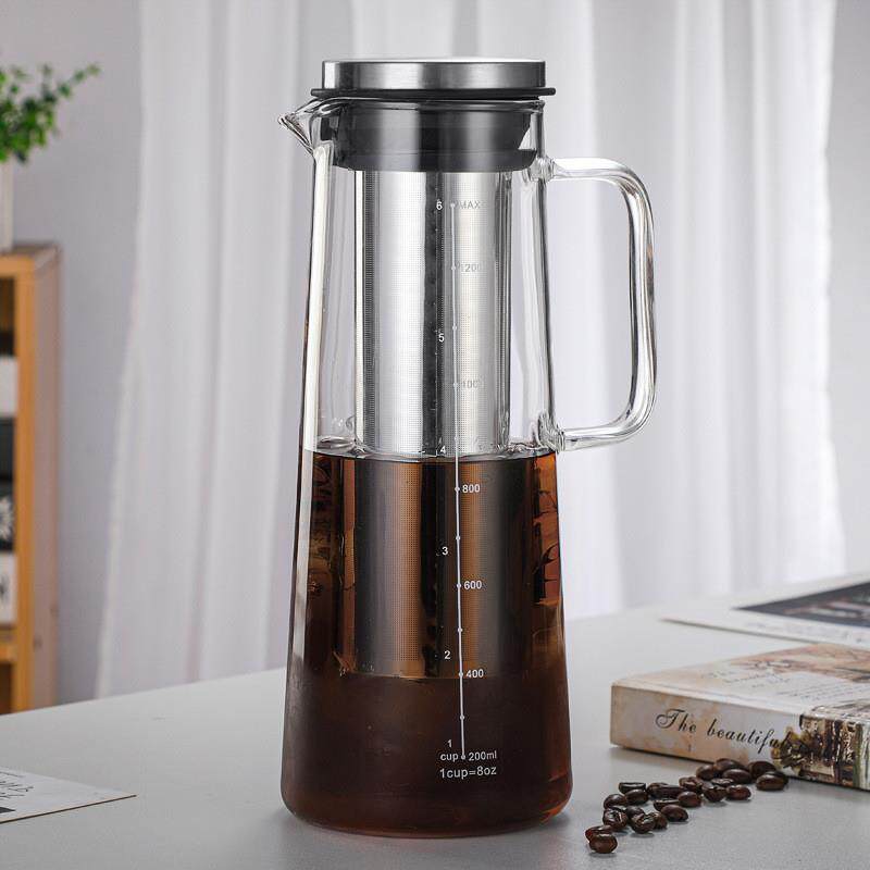 手冲咖啡壶冷萃壶分享壶泡咖啡器具过滤式冲茶器滴漏壶带刻度