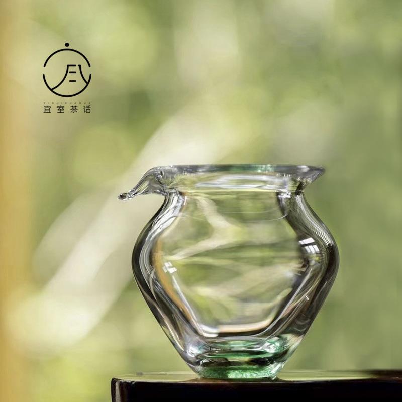 饴山琉璃公道杯中式手工吹制玻璃茶海家用功夫分茶器匀杯茶道配件