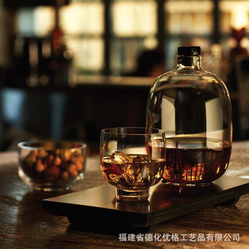红点获奖作Nude 水晶玻璃清酒杯酒具套装 日式创意酒壶酒樽水具