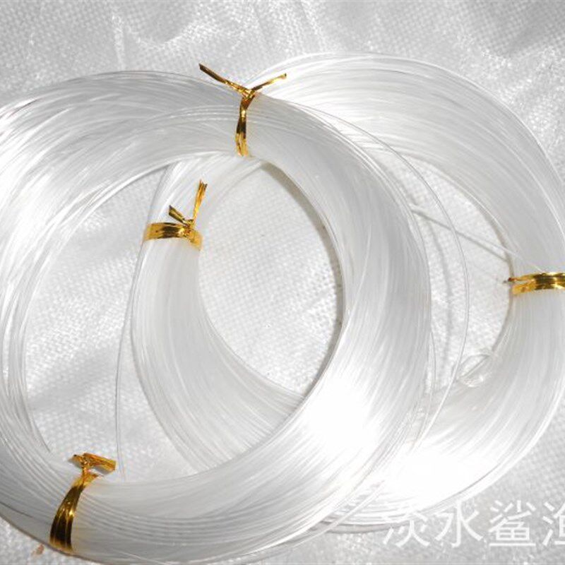 0.5-2.5mm进口大号透明尼龙线胶丝手拉钓鱼线海钓大鱼高强丝200米
