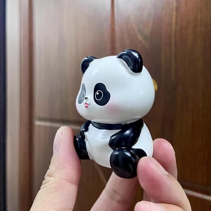 卡通熊猫老虎大衣柜拉手儿童房男孩子衣橱柜门单孔抽屉小把手新款