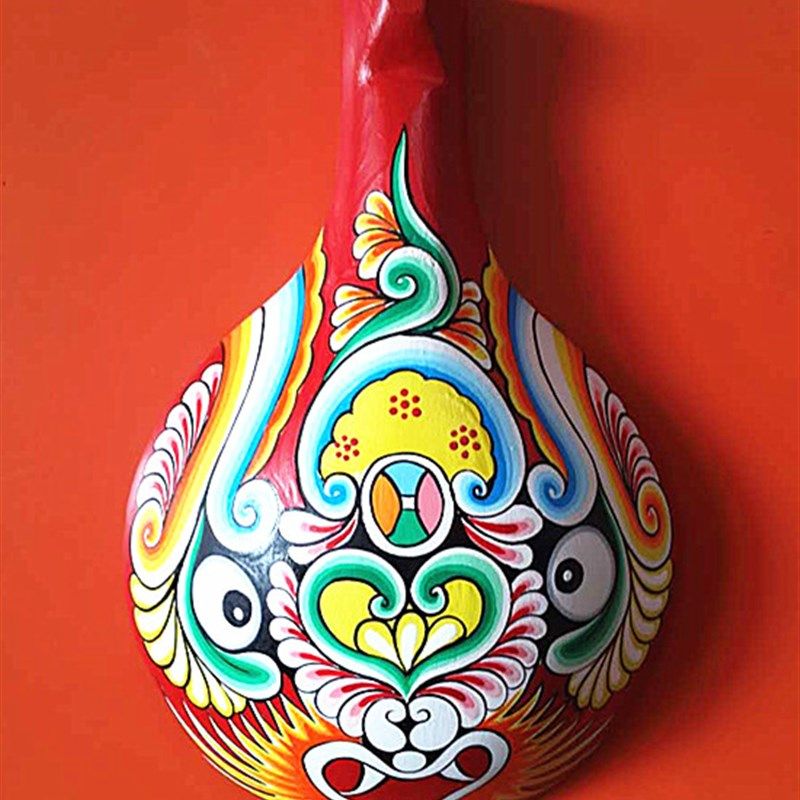 鼎麓 民间工艺品 手绘马勺脸谱 宝鸡社火脸谱 陕西文化艺术品挂件