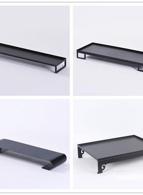 新中式创意样板间售楼部创意摆件酒店客厅茶几书房家居托盘摆设品