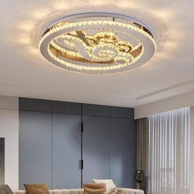 音符灯吸顶灯led圆形客厅灯卧室灯创意个性钢琴教室琴行水晶灯具