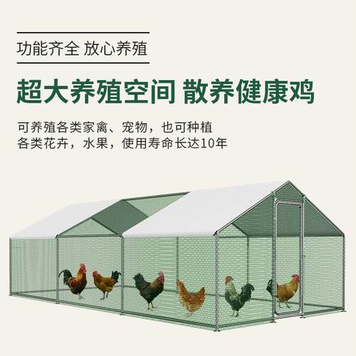 鸡笼子鸡棚家用养殖笼鸽笼大号特大孔雀养鸡笼子防老鼠蛇搭建户外