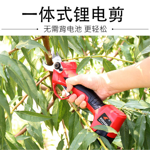 电动修枝电剪刀充电式果树剪便携式家用修剪机一体式多功能粗枝剪