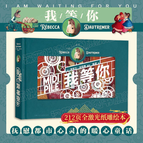 【正版书籍】我等你 立体纸雕绘本礼物书PVC包装盒 后浪正版 绘本天后海贝卡 经典文学暖心童话节日礼品 后浪官方正版