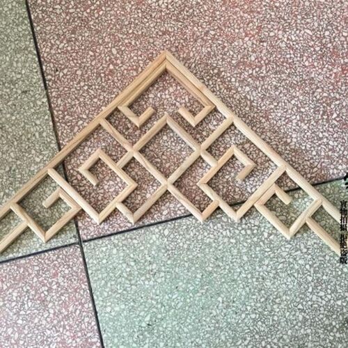 东阳木雕仿古门窗实木花格吊顶中式装饰屏风隔断背景墙垭口角花