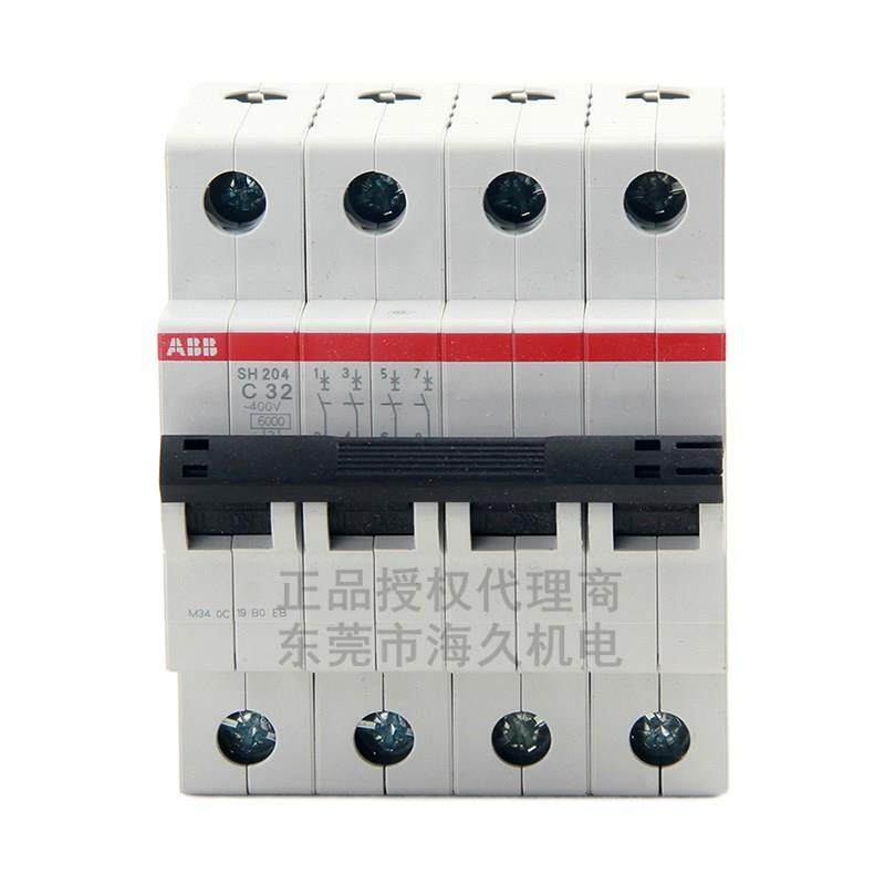 ABB低压开关SH200系列交流断路器SH204-D13;2CDS214001R0131