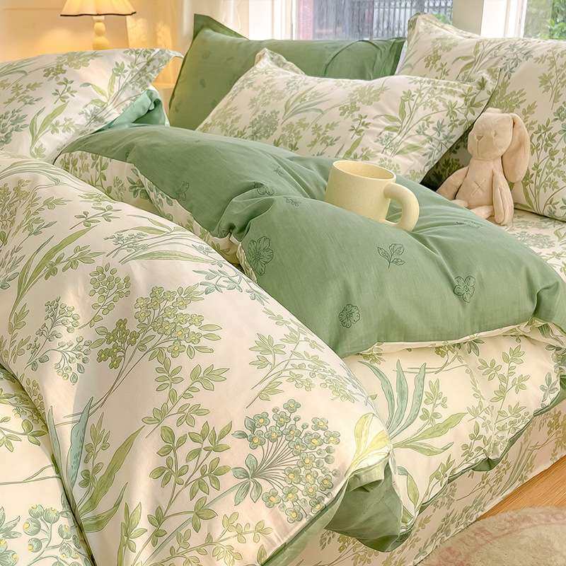纯棉四件套全棉2025新款床上用品清新碎花被套床单宿舍三件套床笠,3C数码配件,其它配件,淘宝优惠券,粉丝福利购,淘宝优惠卷
