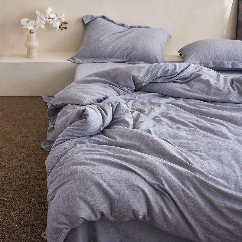 轻奢慢节奏慵懒纯色民宿风色织棉麻床上用品四件套透气被套床单,3C数码配件,其它配件,淘宝优惠券,粉丝福利购,淘宝优惠卷
