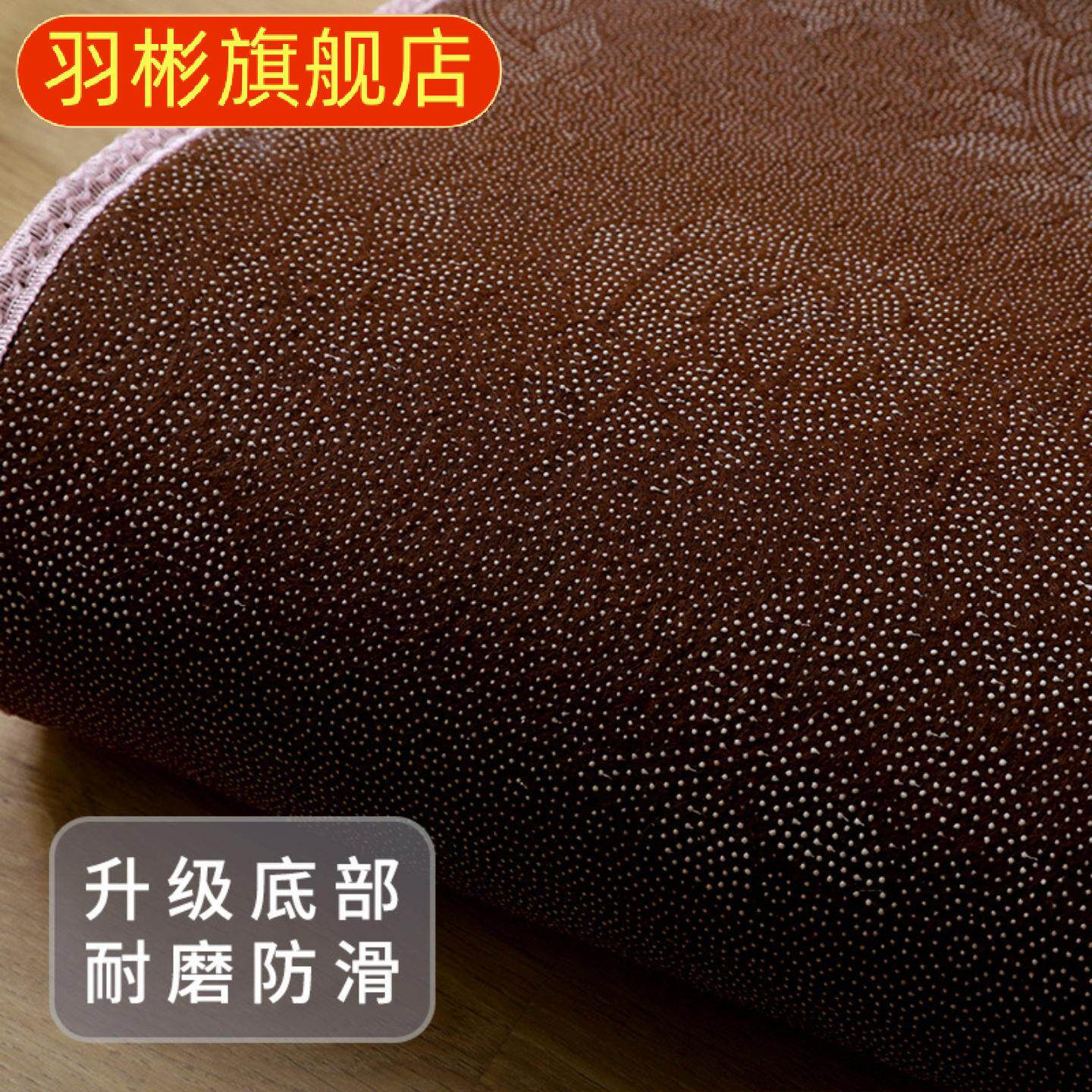 北欧扎染丝毛地毯卧室床边地毯长毛客厅茶几垫书房圆形地垫